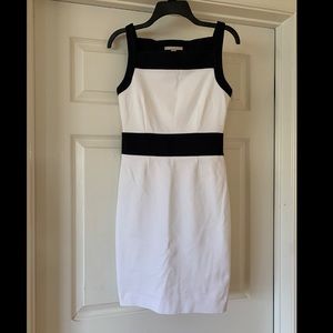 New Banana Republic White Black Sleeveless Dress